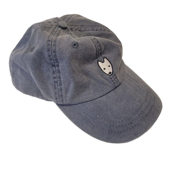 Adams Other - Adams Blue Denim Embroidered Dog Logo Adjustable Baseball Cap  Strap Back Hat